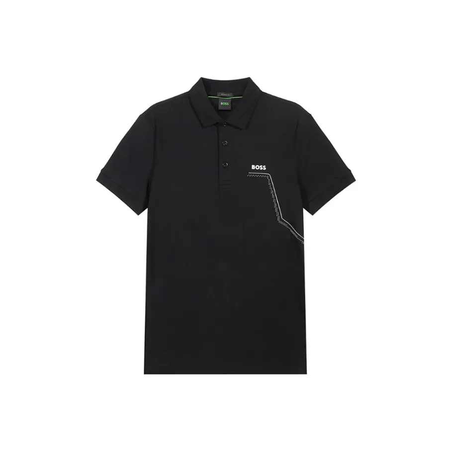 Hugo Boss SS24 Поло Мужское Черное