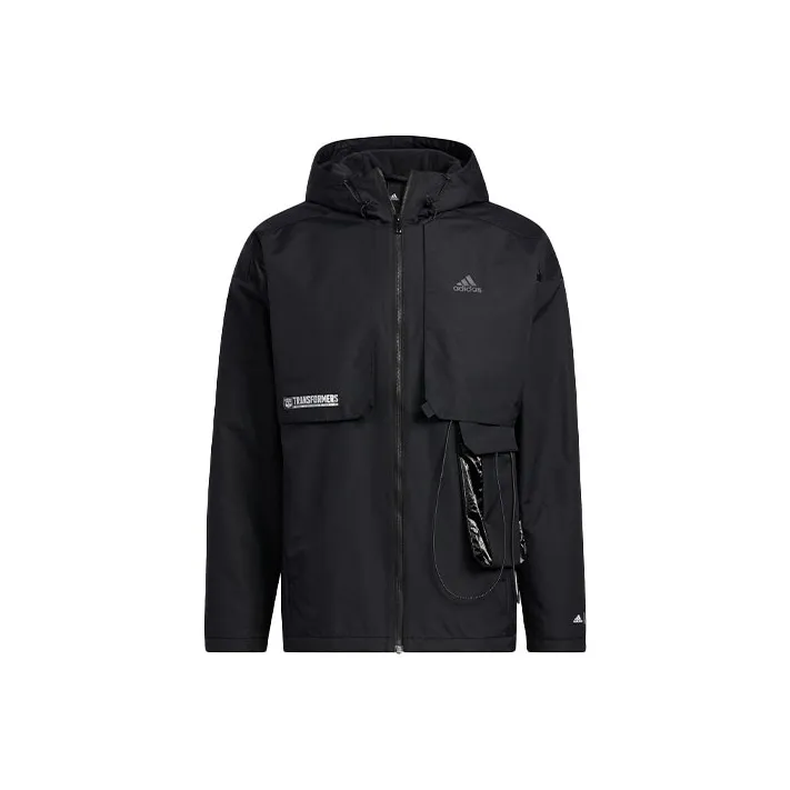 Adidas X Transformers Co Брендированная Серия Куртка Мужская Черная