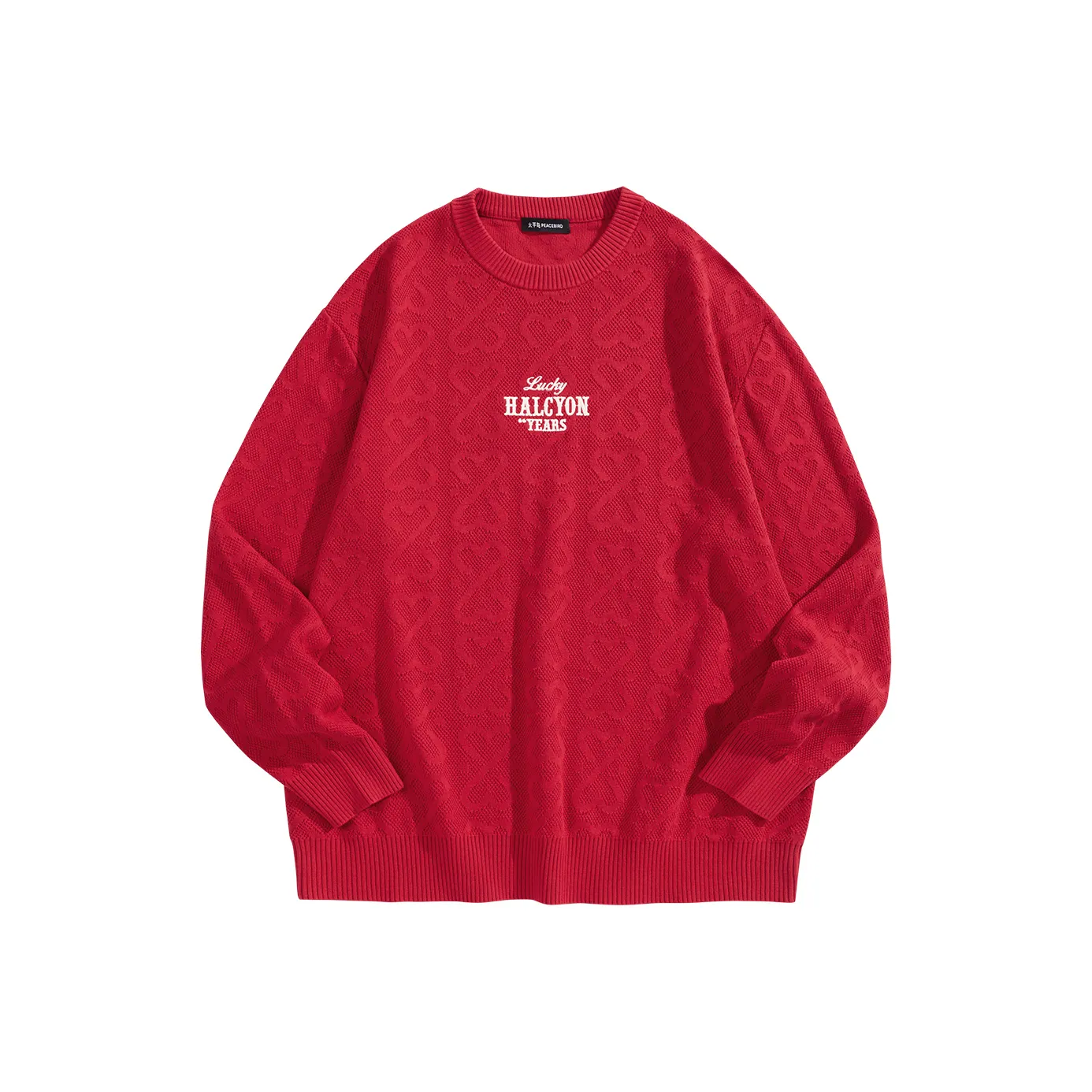 PEACEBIRD MEN Свитер Мужской Красный 1