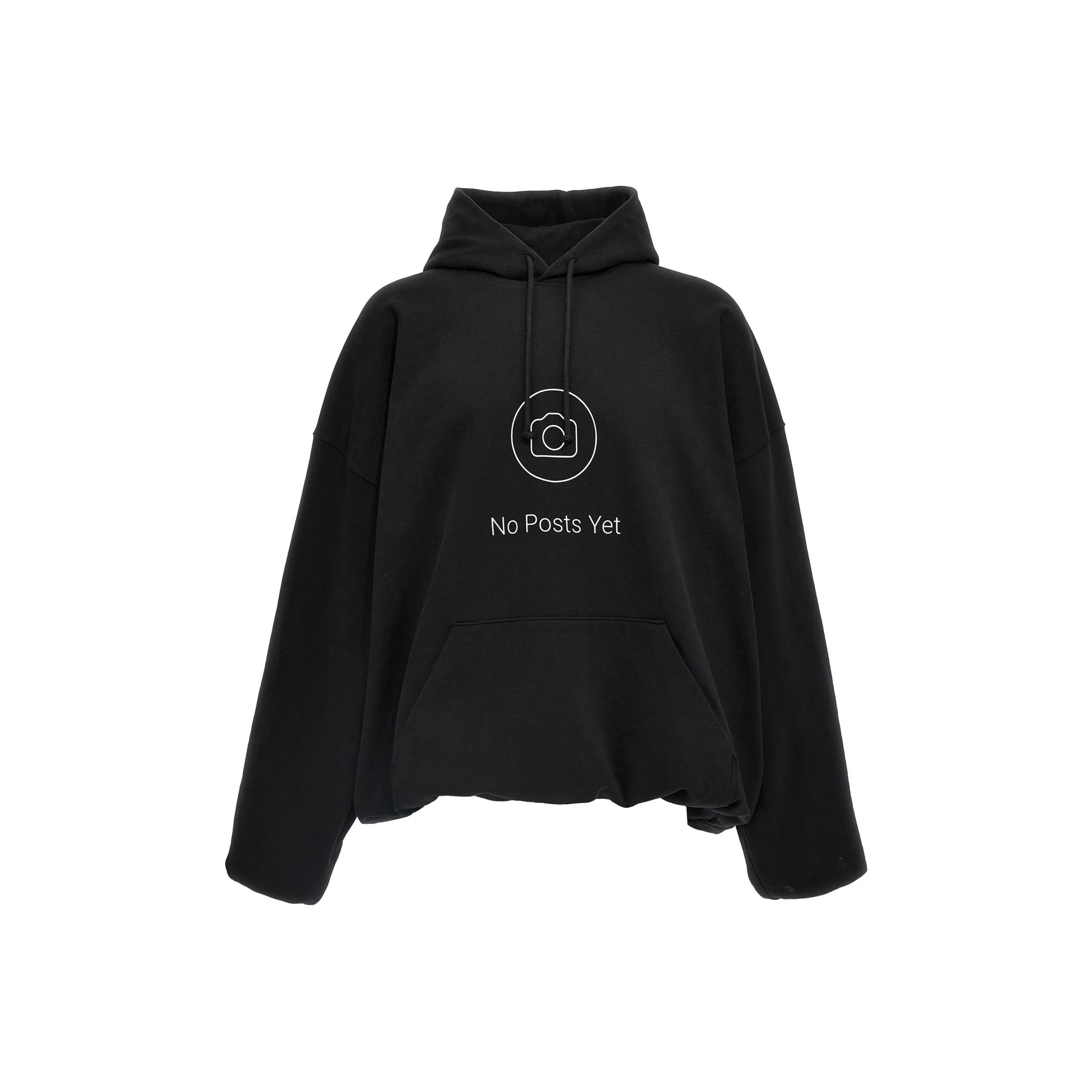 Vetements No Posts Cropped Boxy Hoodie