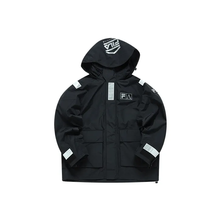 FILA FUSION ARIES Collaboration Collection Jacket Fall Unisex Pitch Black