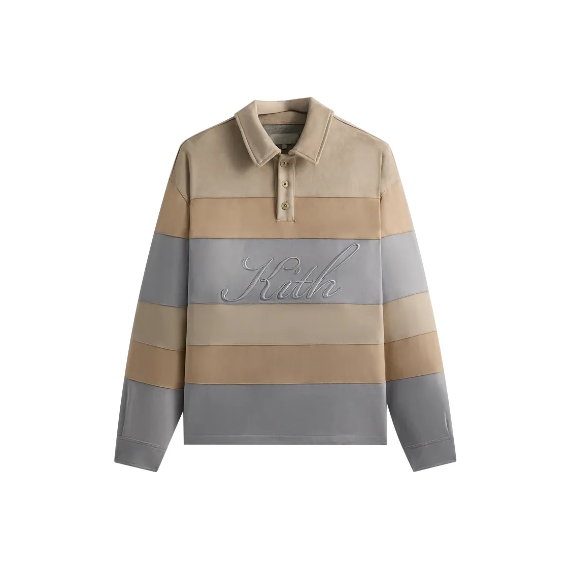 KITH Stripe Microsuede Tanner Pullover