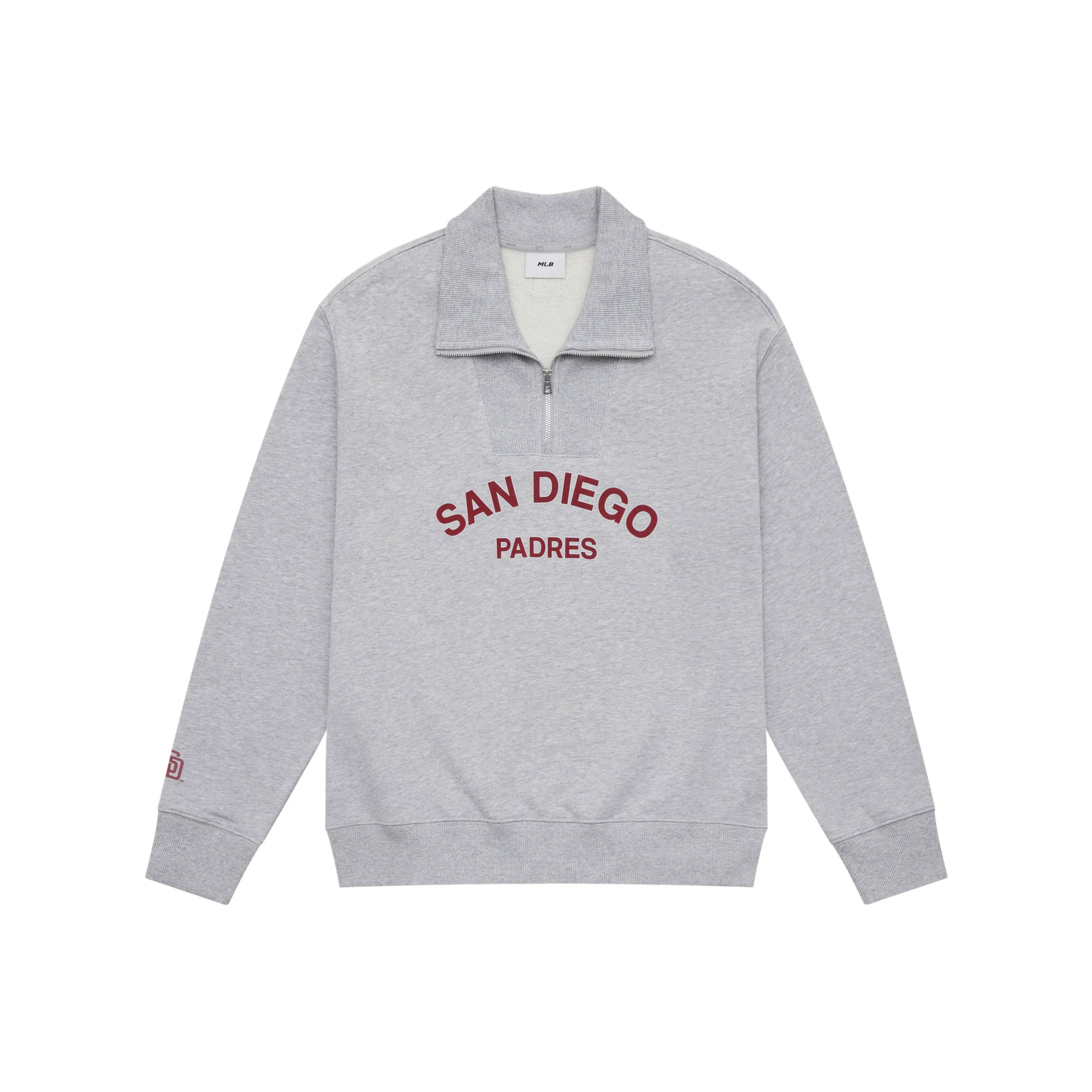 MLB Preppy Style Collection San Diego Padres 24FW Sweatshirt Unisex Heather Gray