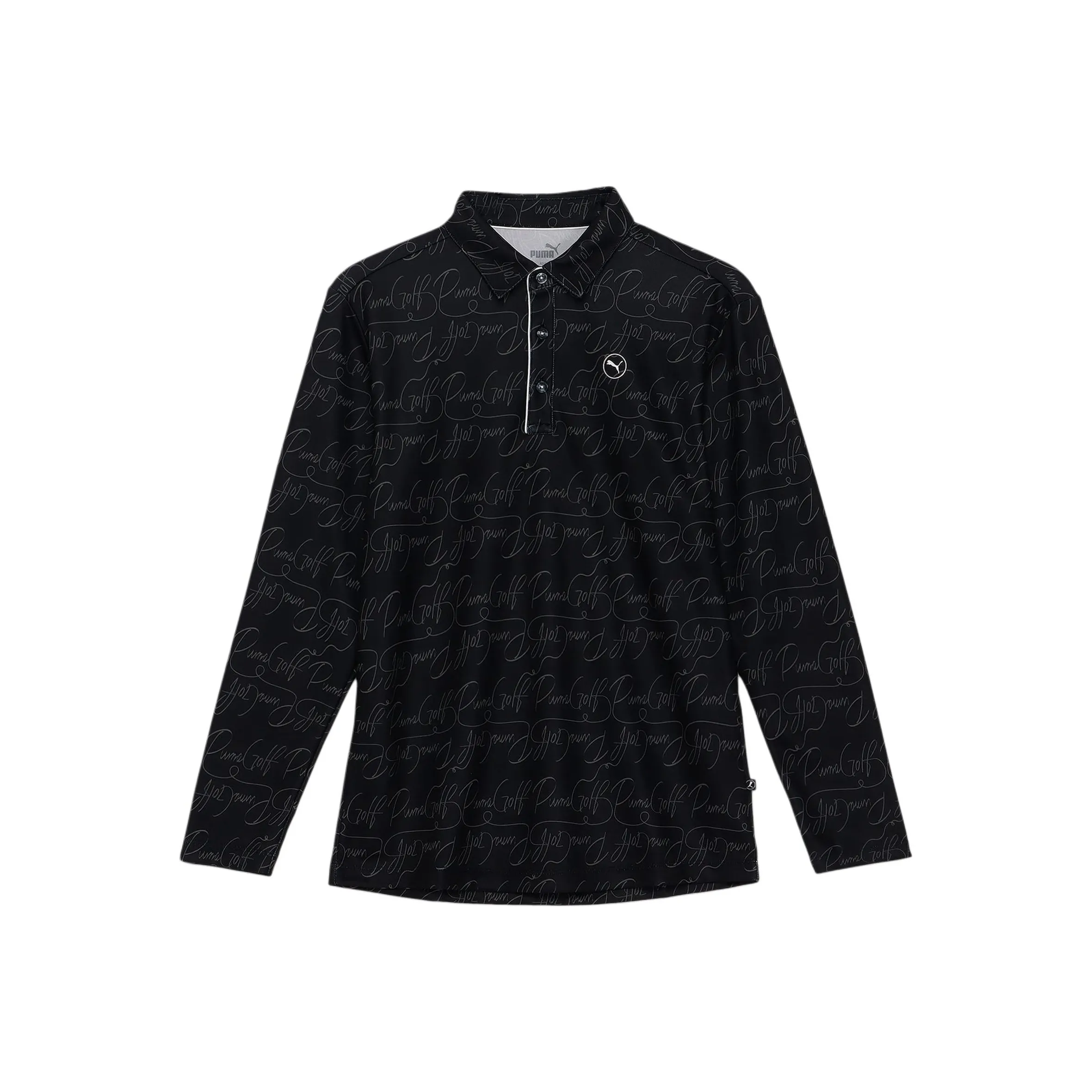 PUMA AOPGolf Polo Shirt Men's Black