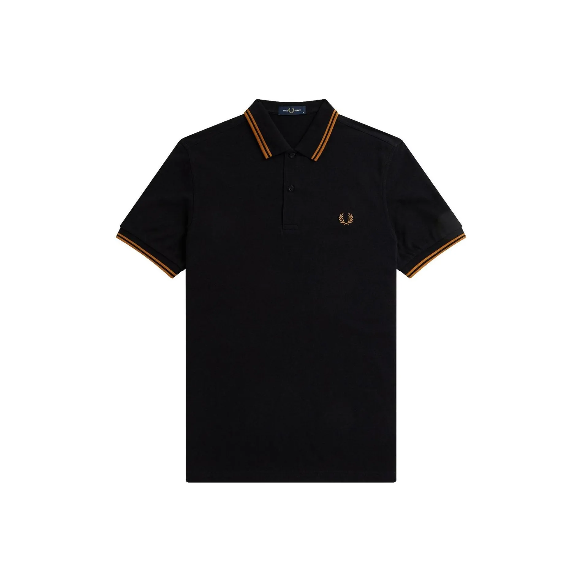 FRED PERRY Поло Мужское Черное