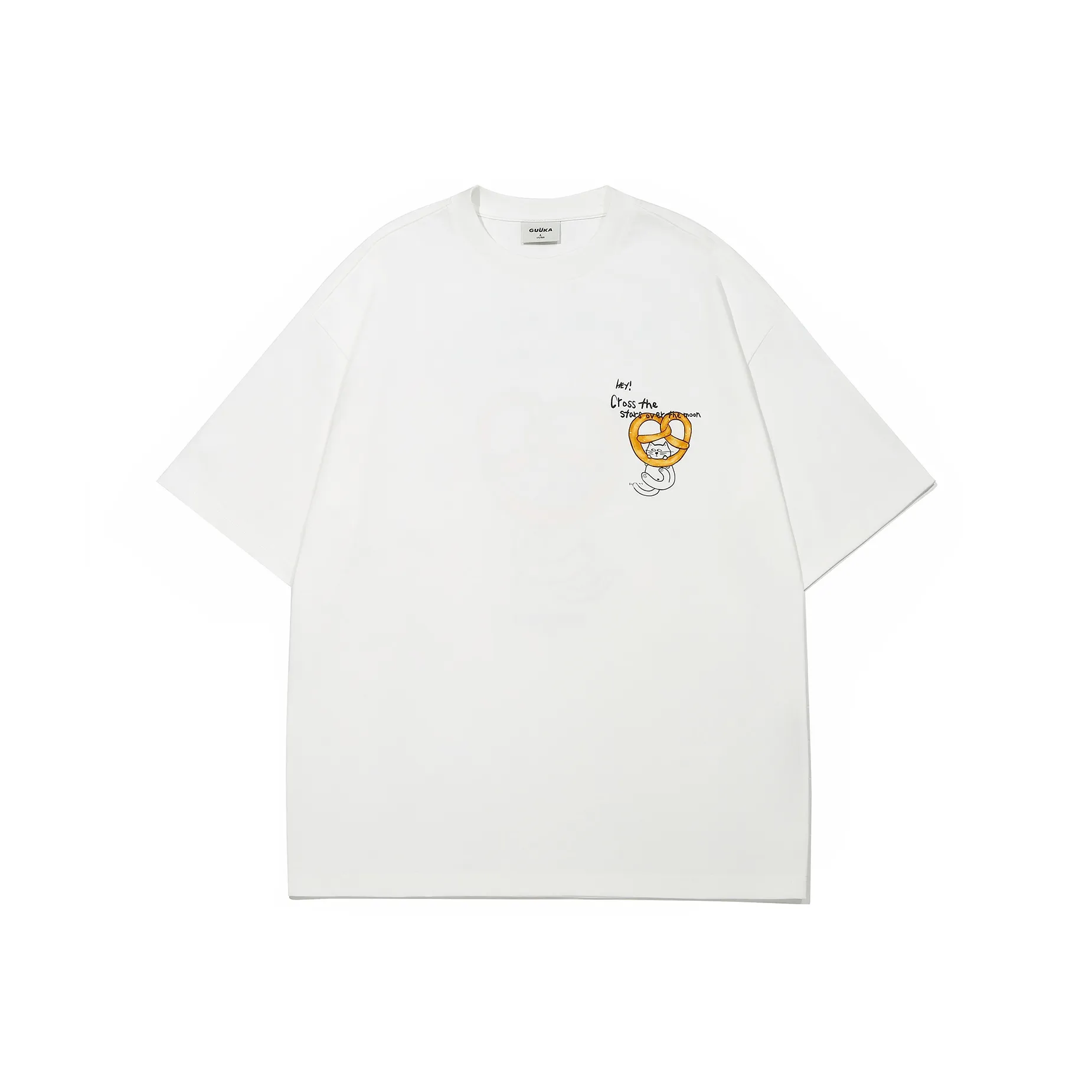 Guuka Белая Унисекс Футболка