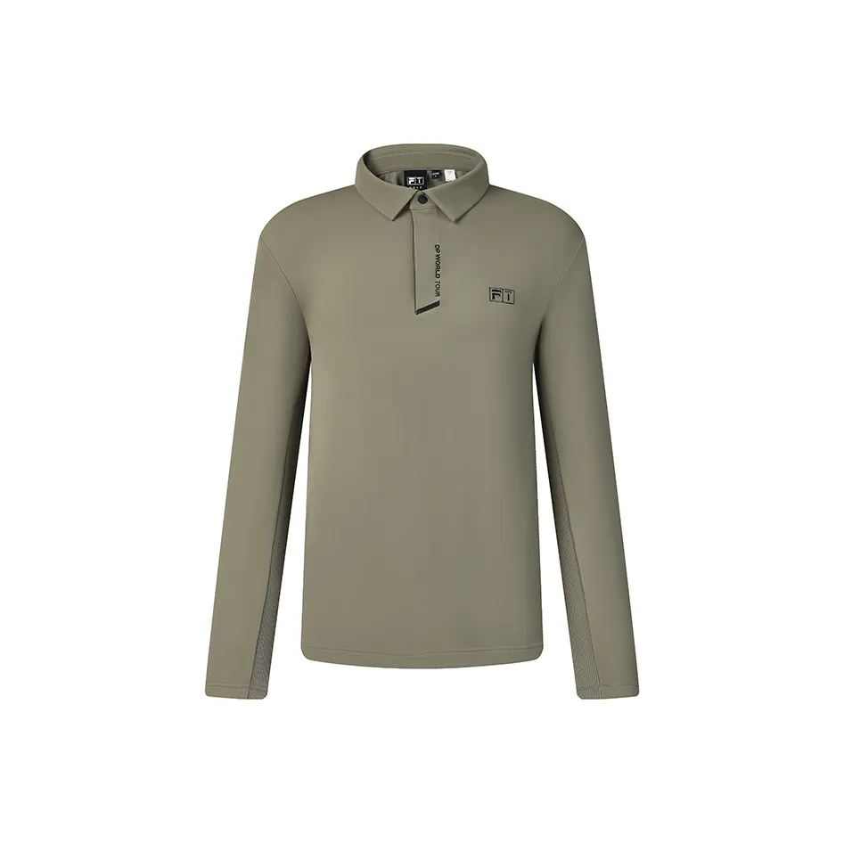FILA Поло Мужское Естественный Оливково-Зеленый