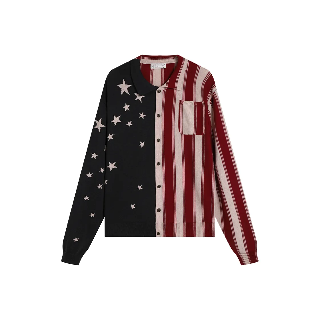 DND4DES Свитер Унисекс Красный Синий Пэчворк