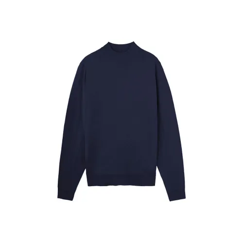 JOHN SMEDLEY Синий Мужские Свитеры