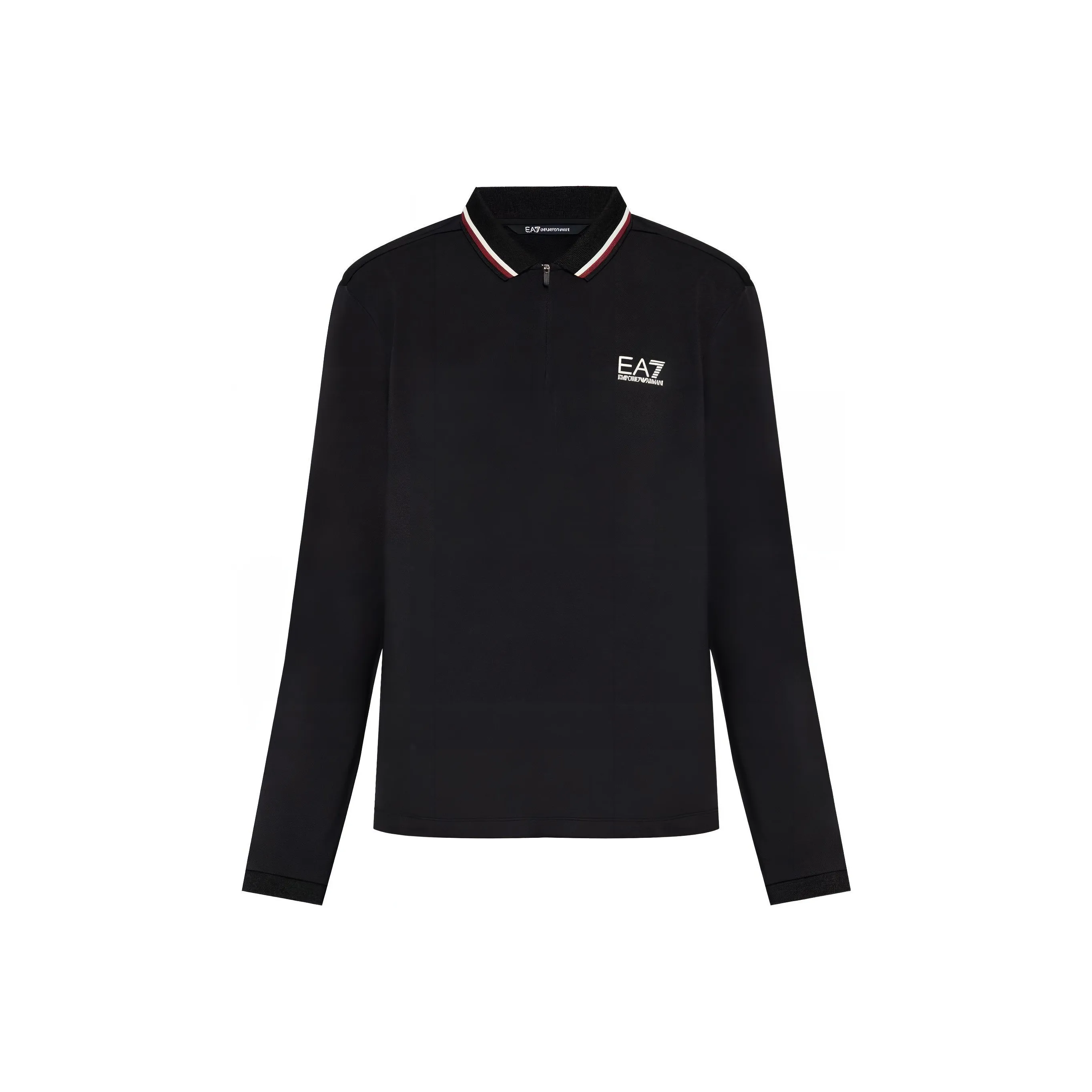 Emporio Armani EA7 SS24 Поло Мужское Черное