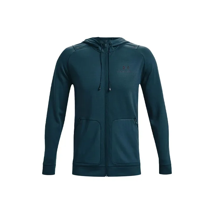 Under Armour RUSH Jacket Men's Light Gray Blue