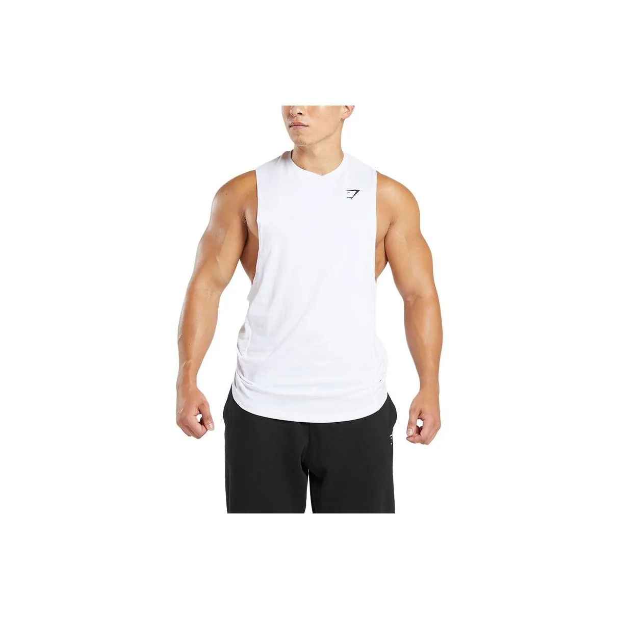 GYMSHARK Белый Мужские Майки