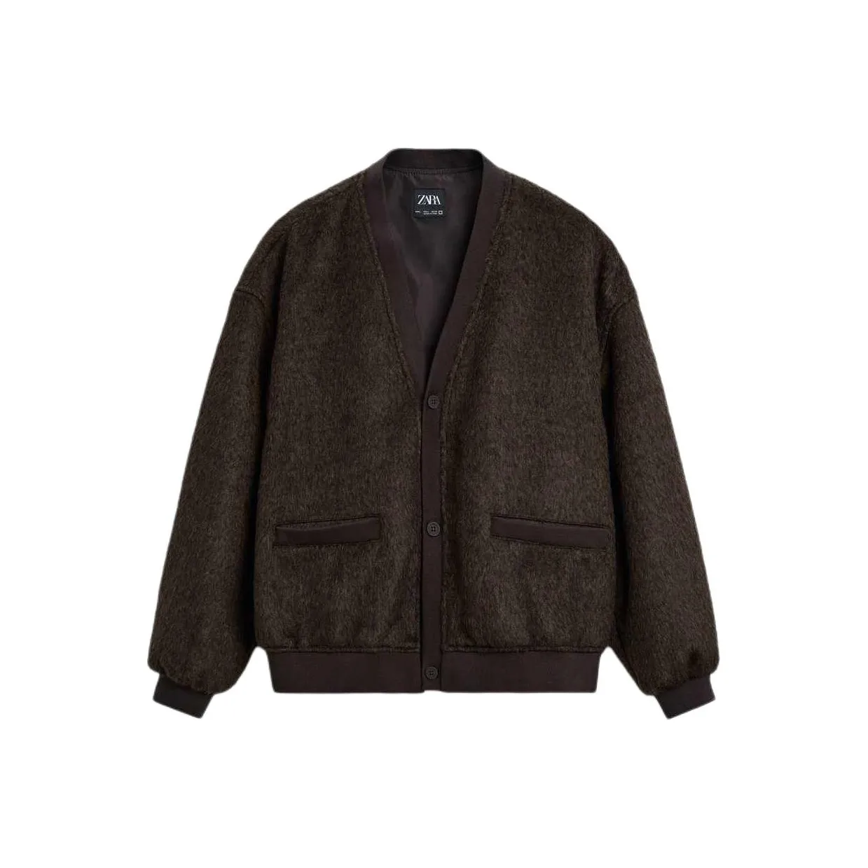 ZARA Коричневые Мужские Свитера