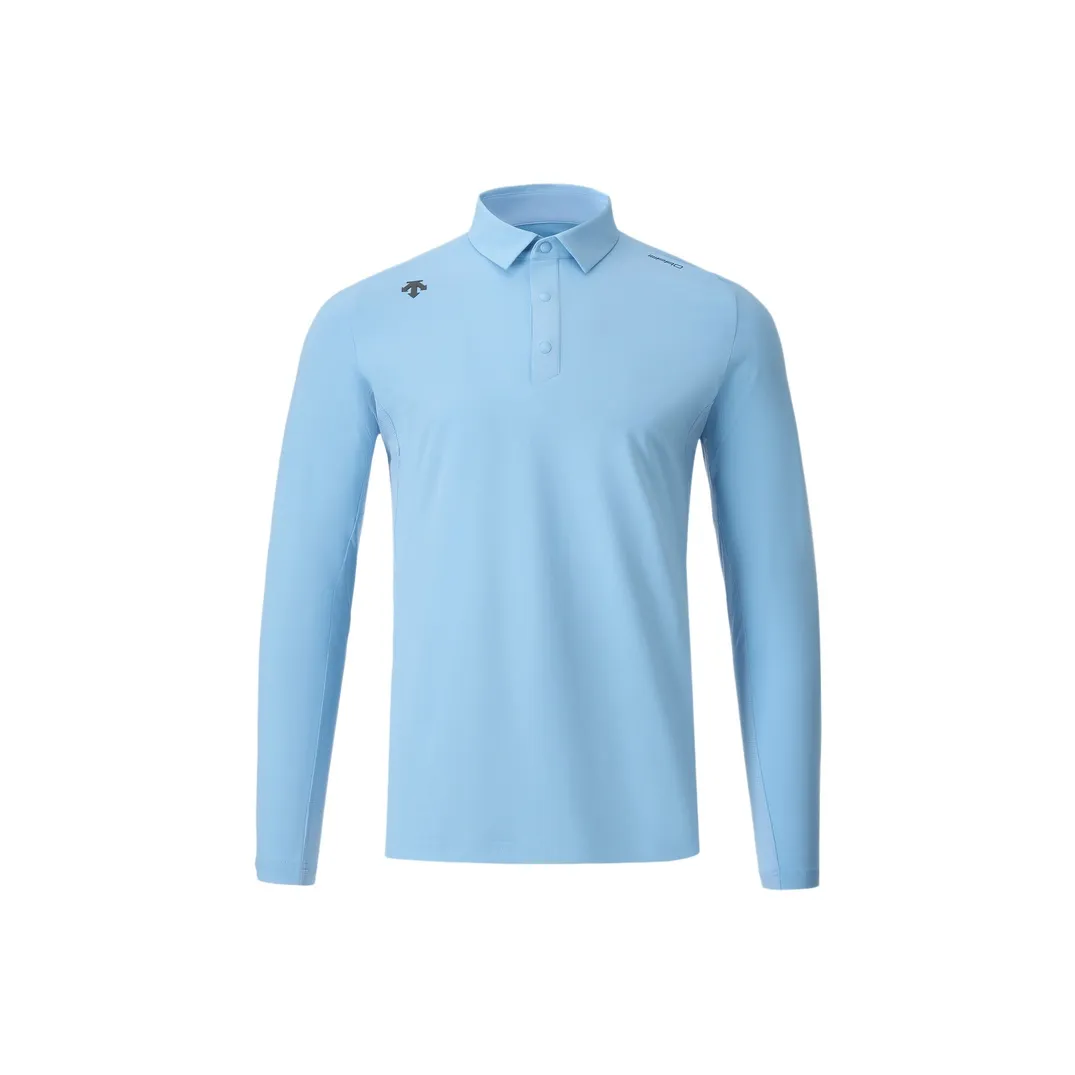 DESCENTE Long Sleeved Polo Shirt Men's