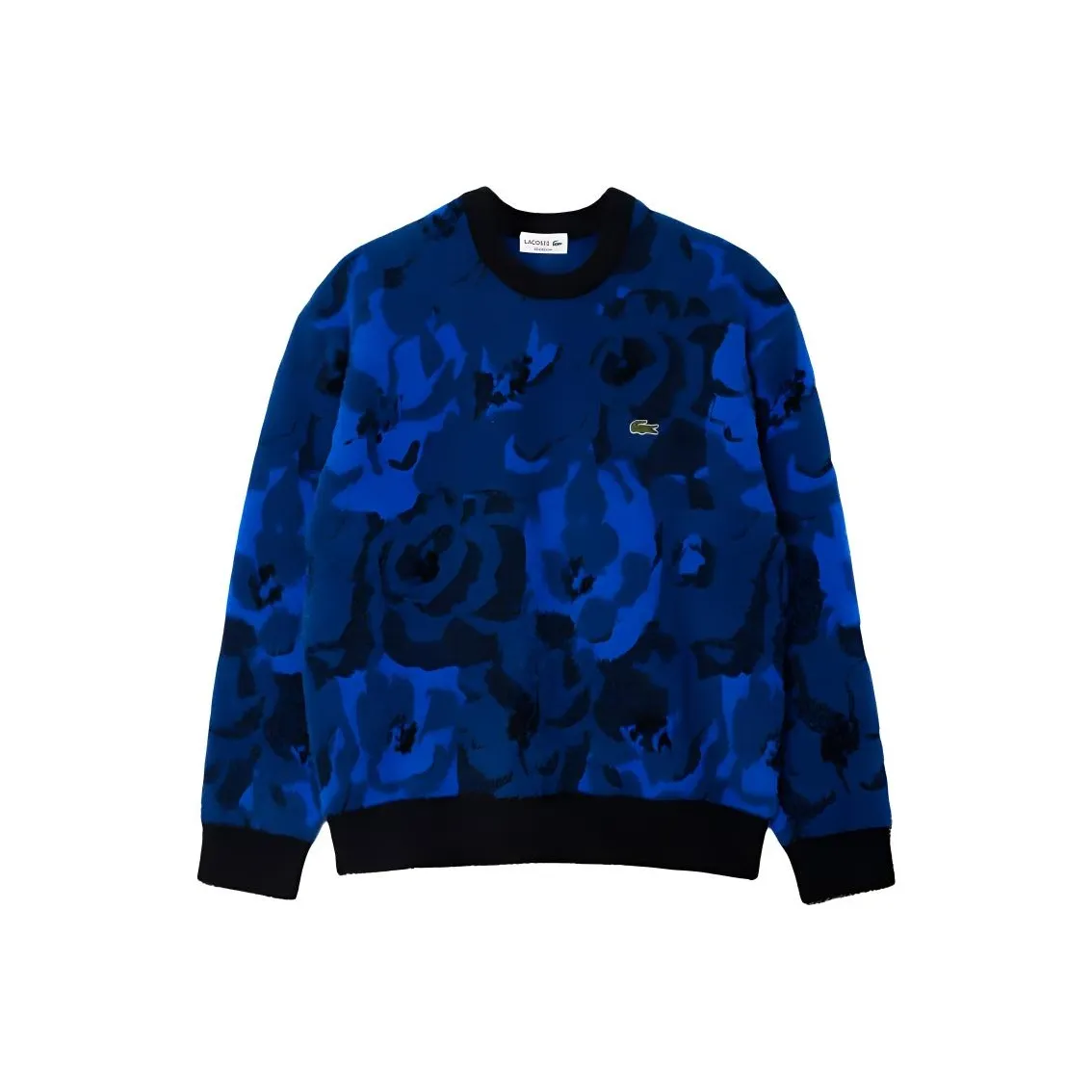 LACOSTE Floral pattern Jacquard Sweater