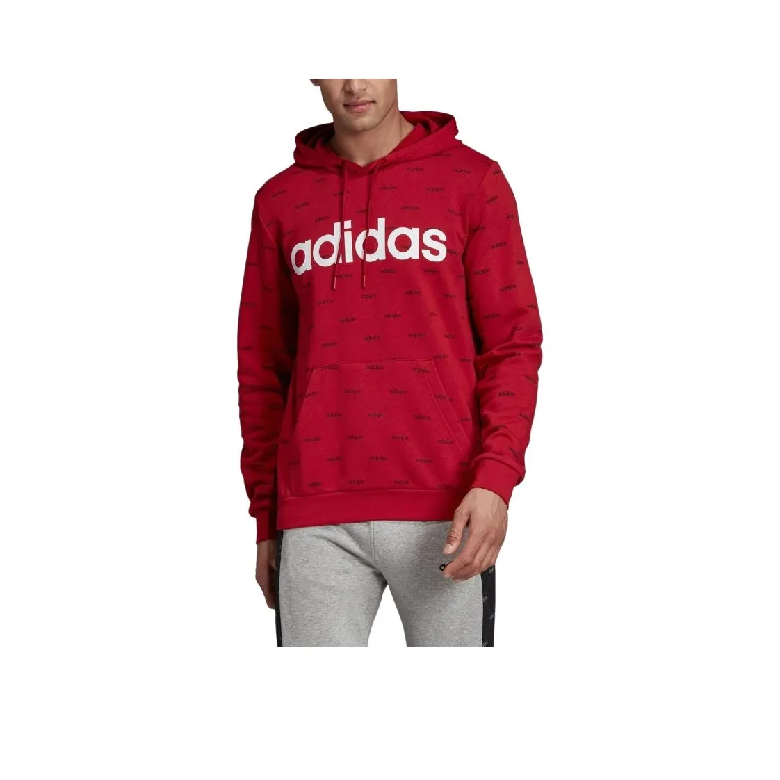 Adidas Linear Graphic Свитшот Свитшот Мужской Каштановый