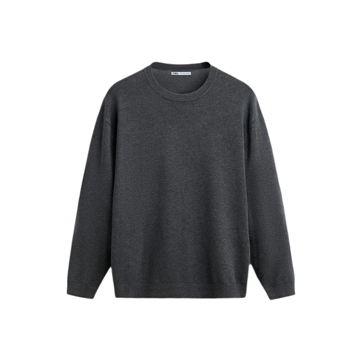 ZARA Трикотаж Мужской Зебра С принтом Серый