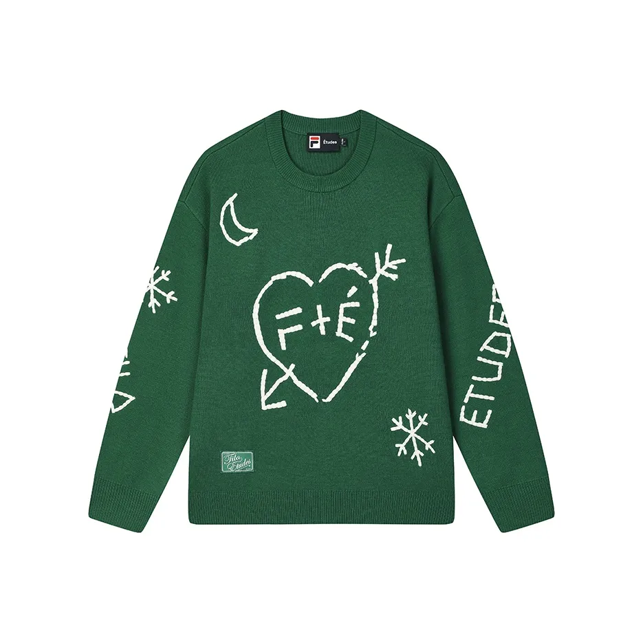 FILA x Études Свитер Унисекс Mystic Изумрудно-зеленый