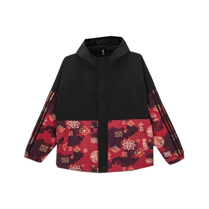 ADIDAS NEO Черный Красный Мужская Куртка
