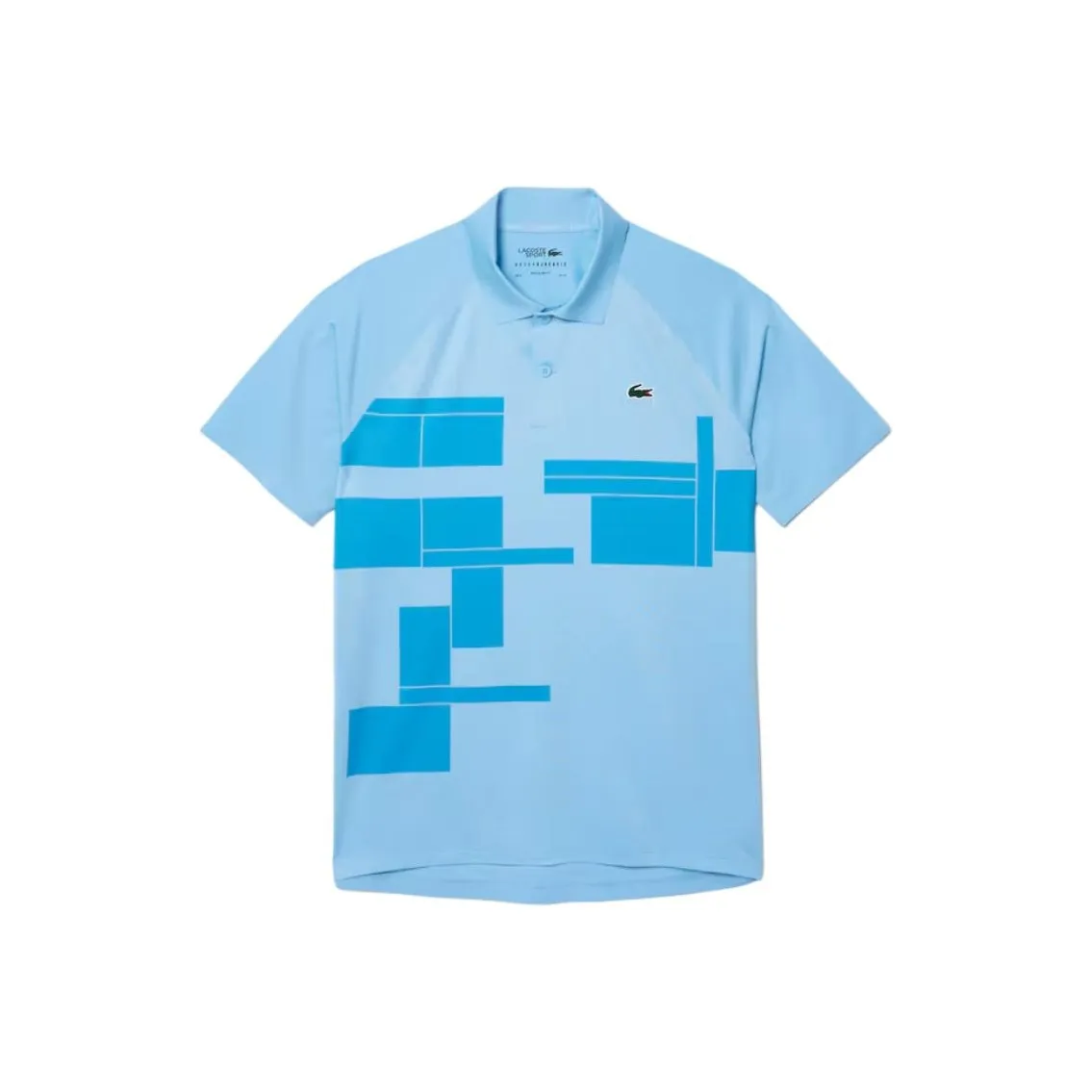 LACOSTE Collaboration x NOVAK DJOKOVIC Мужское Поло Светло-Синий