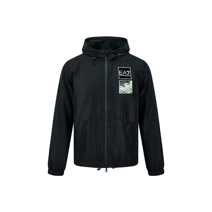 EMPORIO ARMANI EA7 SS22 Куртки и Пальто Мужской Черный