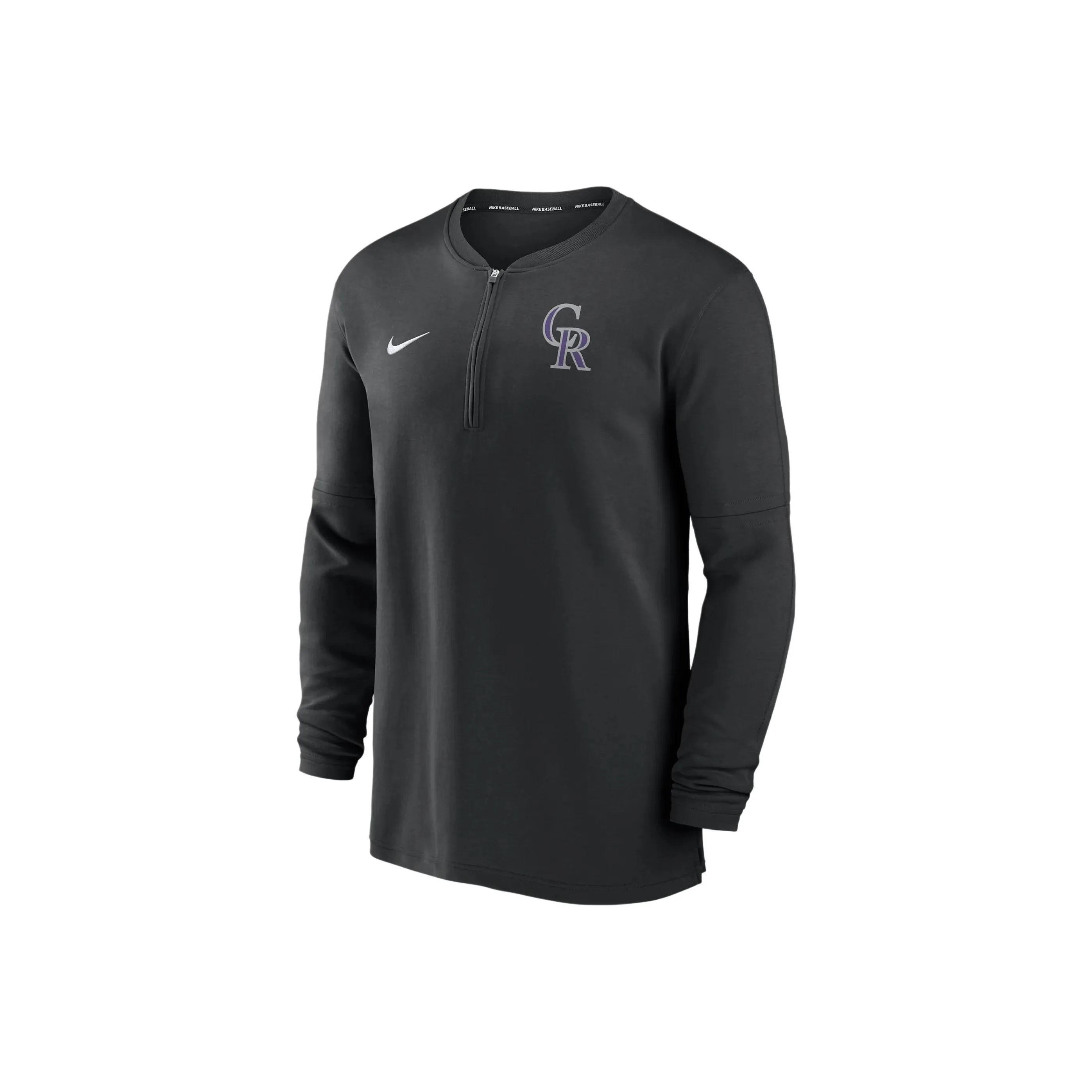 Nike Colorado Rockies Authentic Collection Game Time Men's Nike Dri FIT Mlb 1/2 Zip Long Sleeve Top
