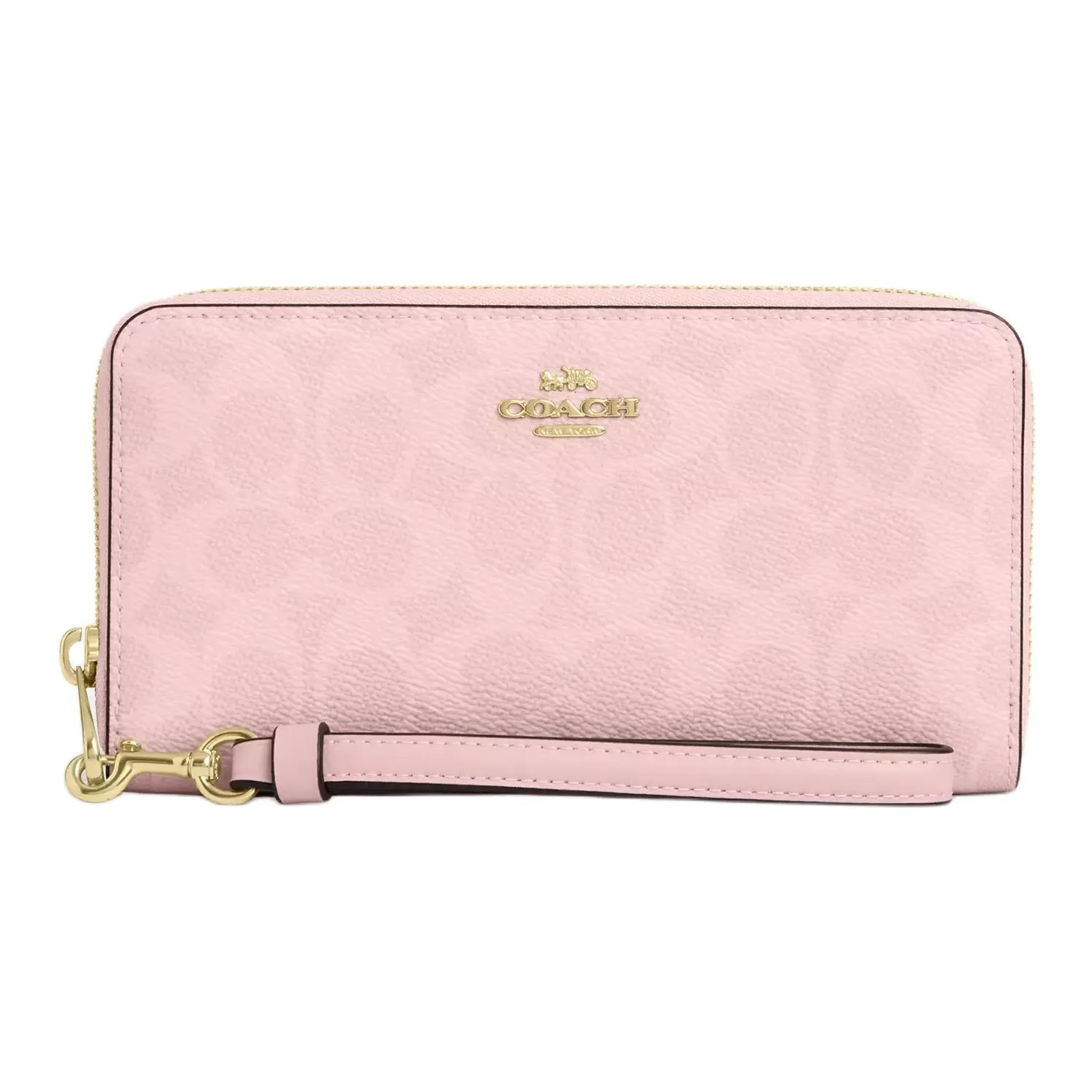 COACH Leather Wallet Trumpets Women's Pink
