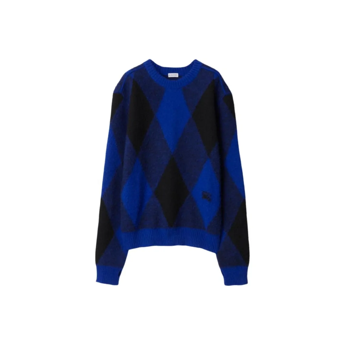 Burberry Argyle Wool Sweater Knitwear Men's Blue