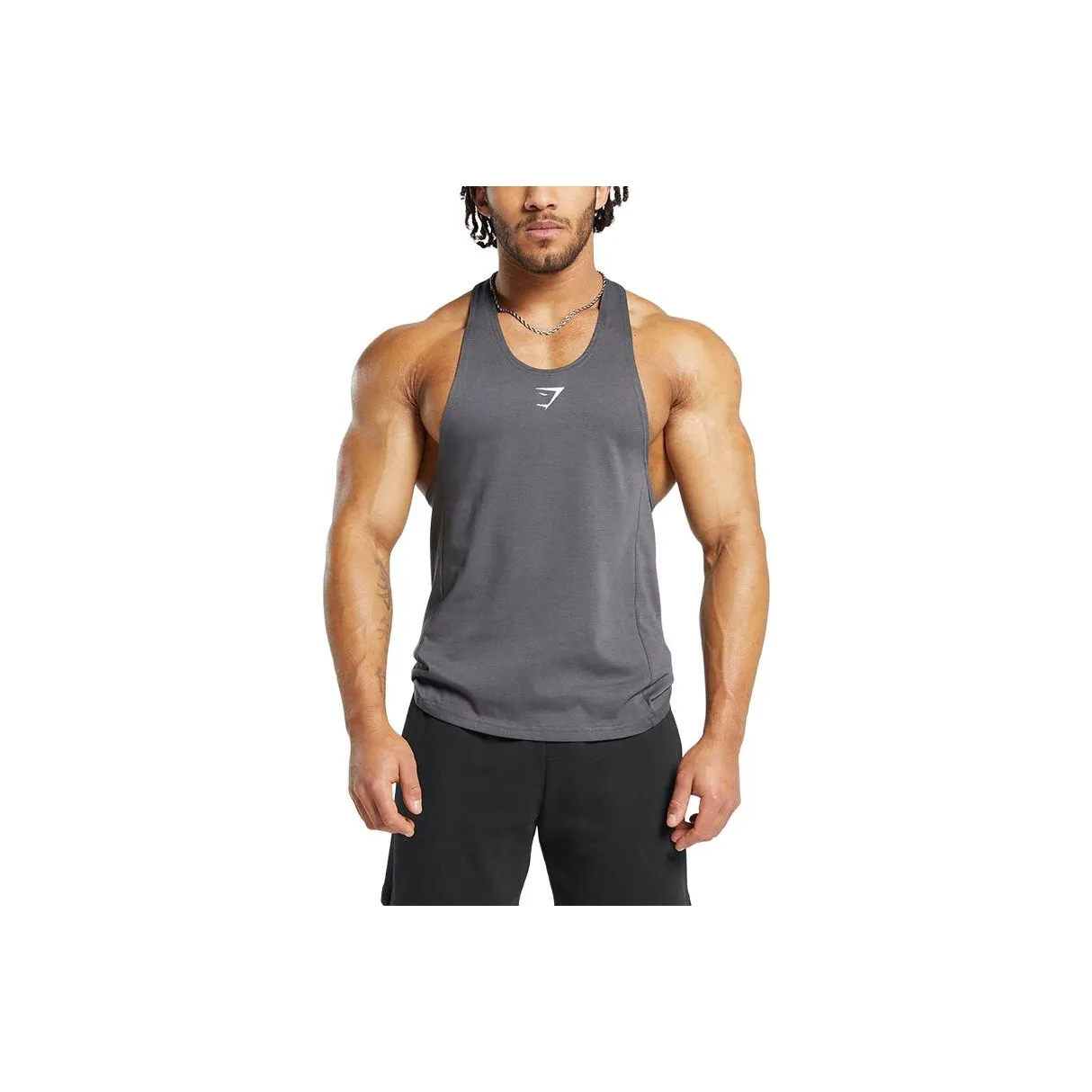 GYMSHARK Серый Мужские Майки