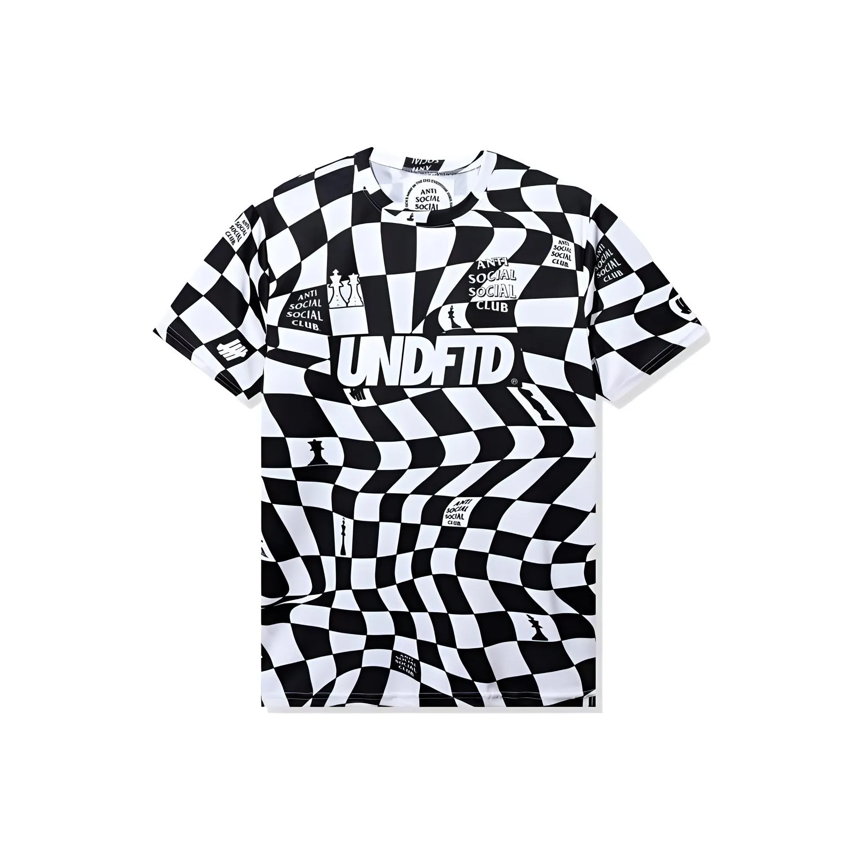 Anti Social Social Club X UNDEFEATED T Shirts Unisex Black/White
