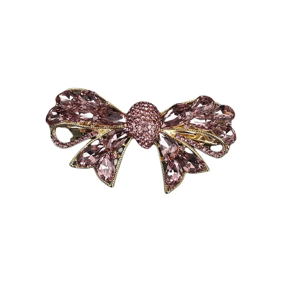 Youe Shone Real Gold Plating Hair Clips Women's