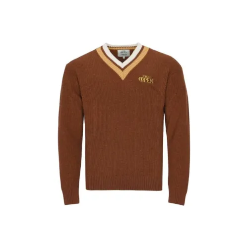 MANORS GOLF APPAREL Коричневый Мужские Свитеры
