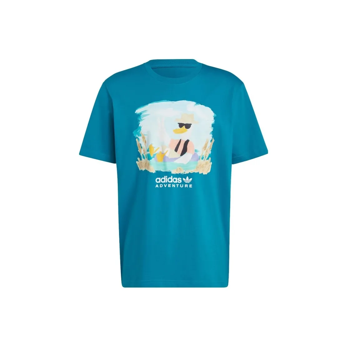 Adidas Originals T-Shirt Мужской Бирюзовый Зеленый