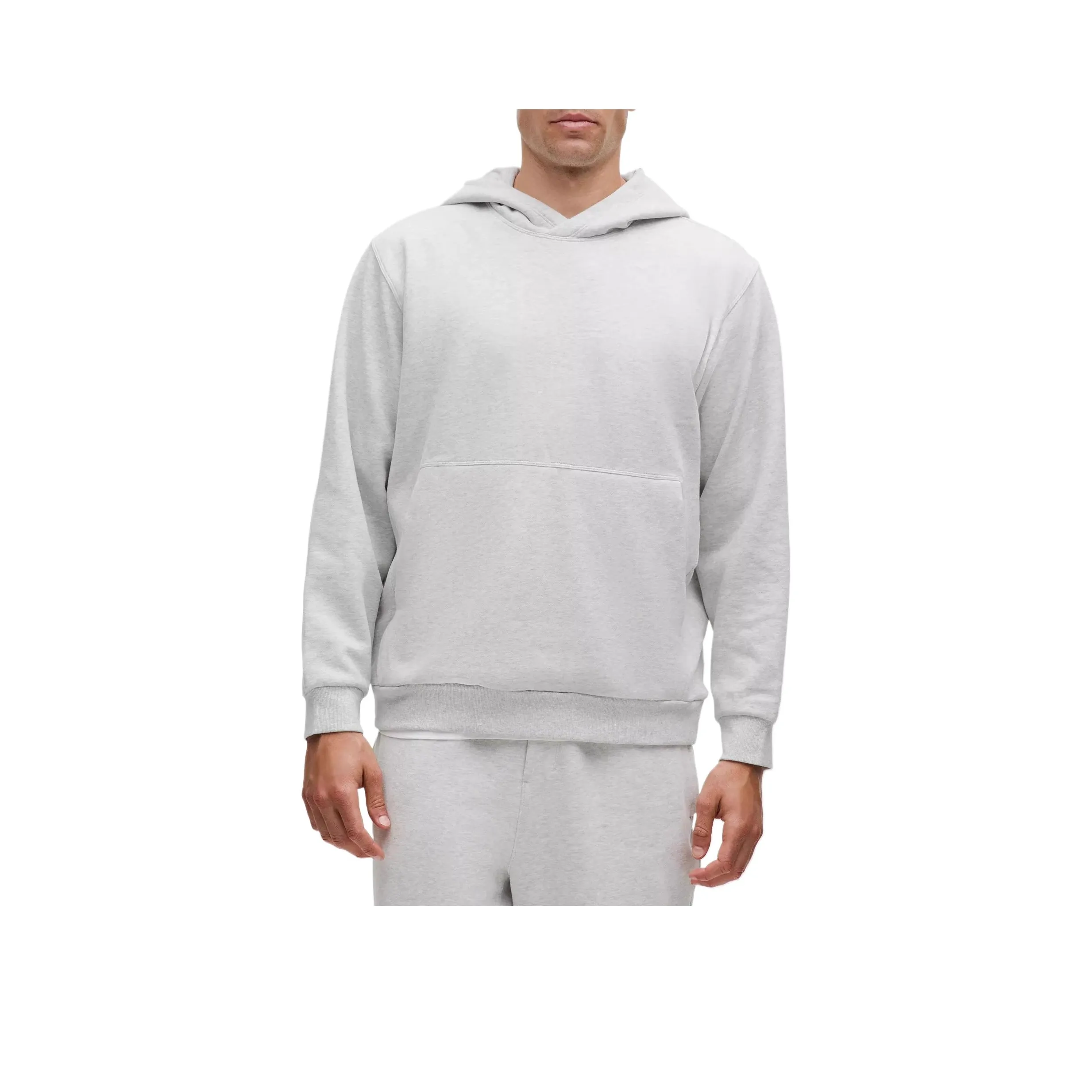 Lululemon Sweatshirt Men's Light Gray With A Hint Of Mixed Colors