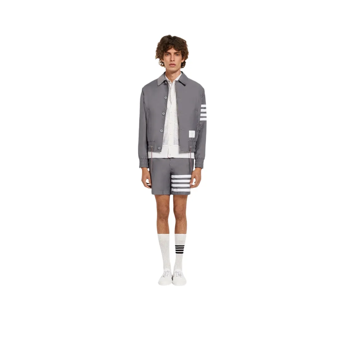 THOM BROWNE Jackets Men's Gray