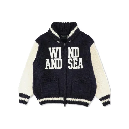 Wind And Sea Морской синий Унисекс Свитеры
