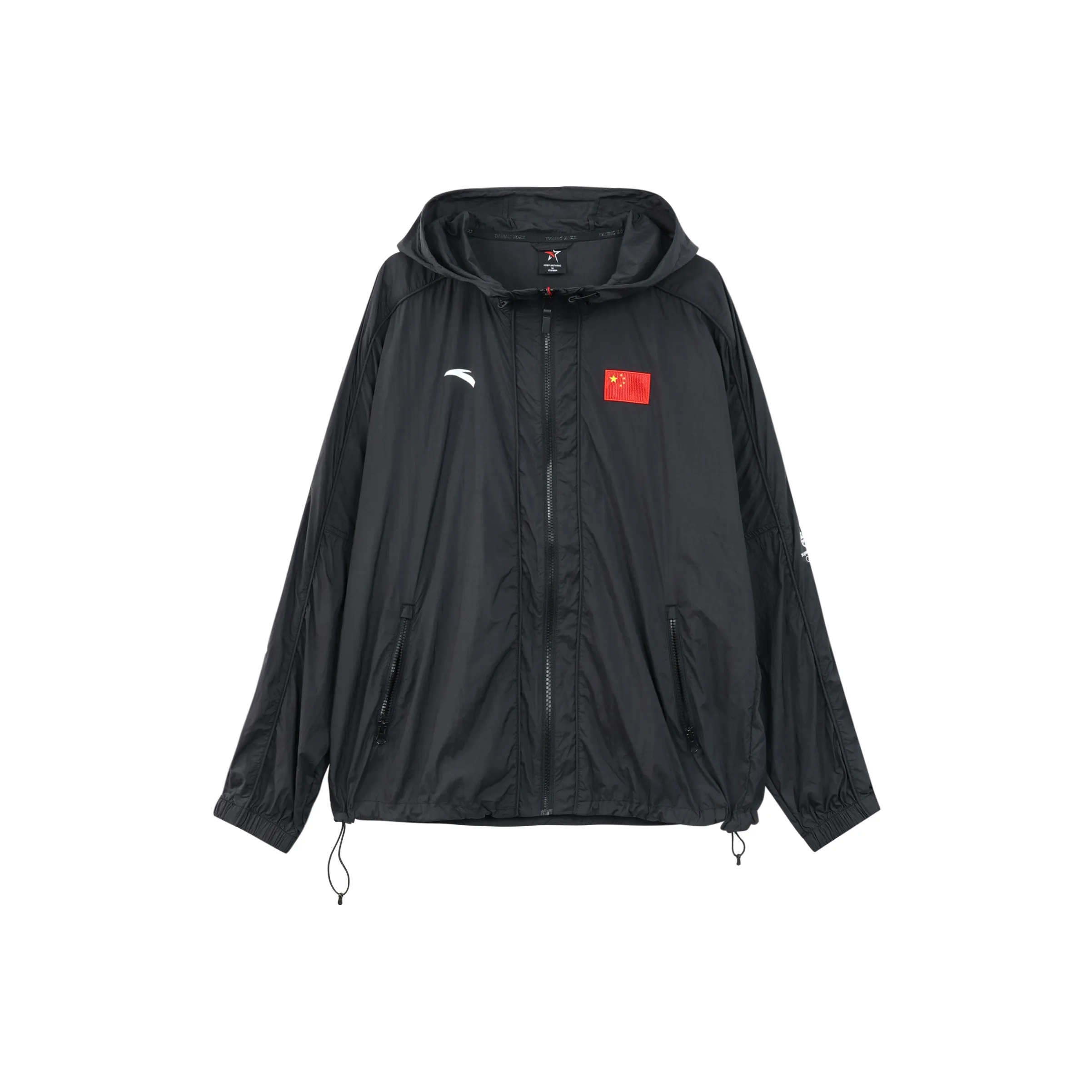 Anta Цвет национального флага Черный Унисекс Куртки