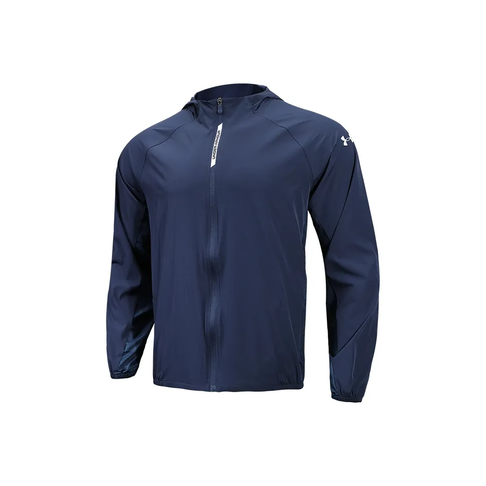 Under Armour Эластичный Куртка Мужская Коллегиальный Синий