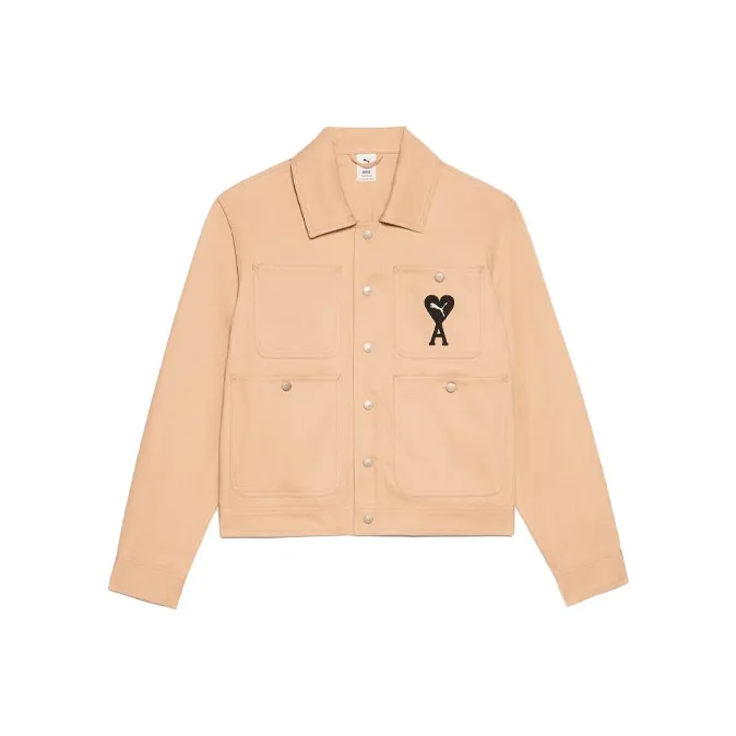 PUMA X Ami Co Branded Series Хаки Мужские Куртки