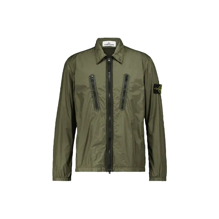 Stone Island Зеленый Мужской Куртки