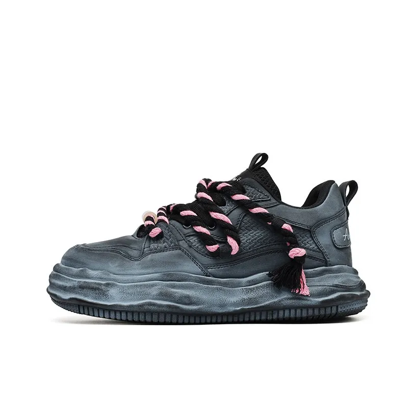 ROUBINI Легкие и Дышащие Низкие Кроссовки для Скейтбординга Унисекс Винтаж Синий