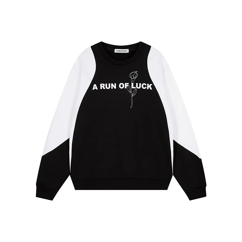 A RUN OF LUCK Толстовка Унисекс Черный Белый