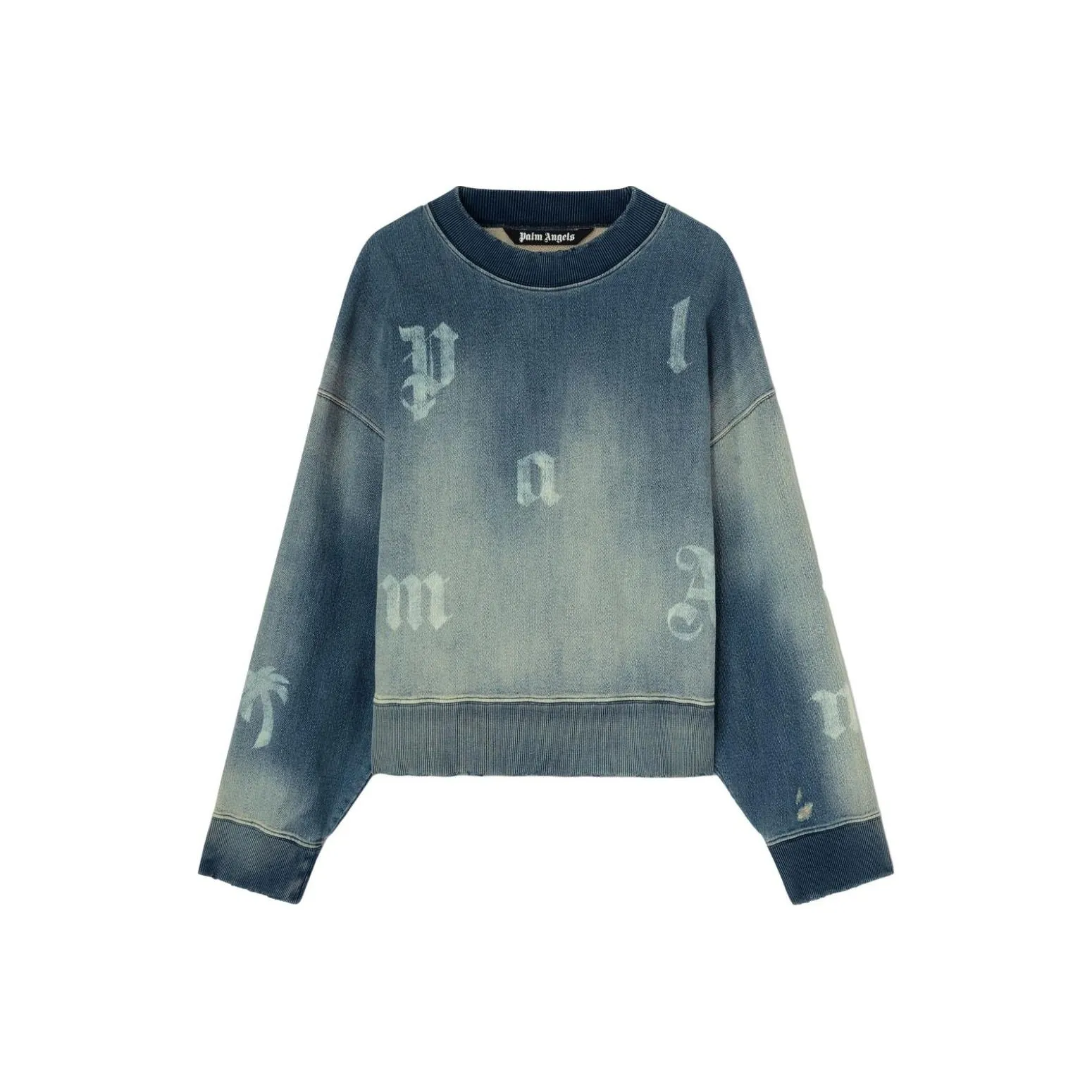 PALM ANGELS Logo print Washed Sweatshirt