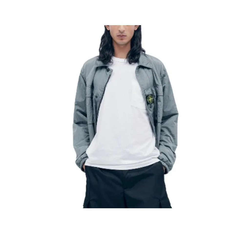 STONE ISLAND Рубашка Мужская Белая