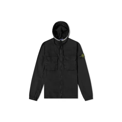 STONE ISLAND Черная Мужская Куртка
