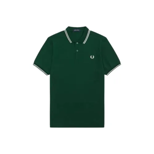 FRED PERRY Зеленый Мужское Поло