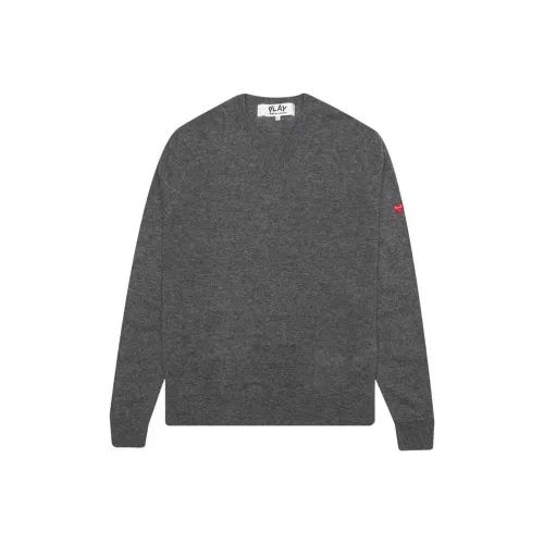 CDG Play Серый Мужские Свитеры