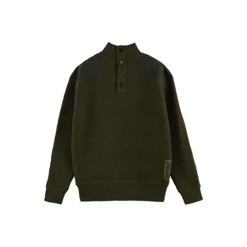 Scotch&Soda Рабочий стиль Зеленый Мужские Свитеры