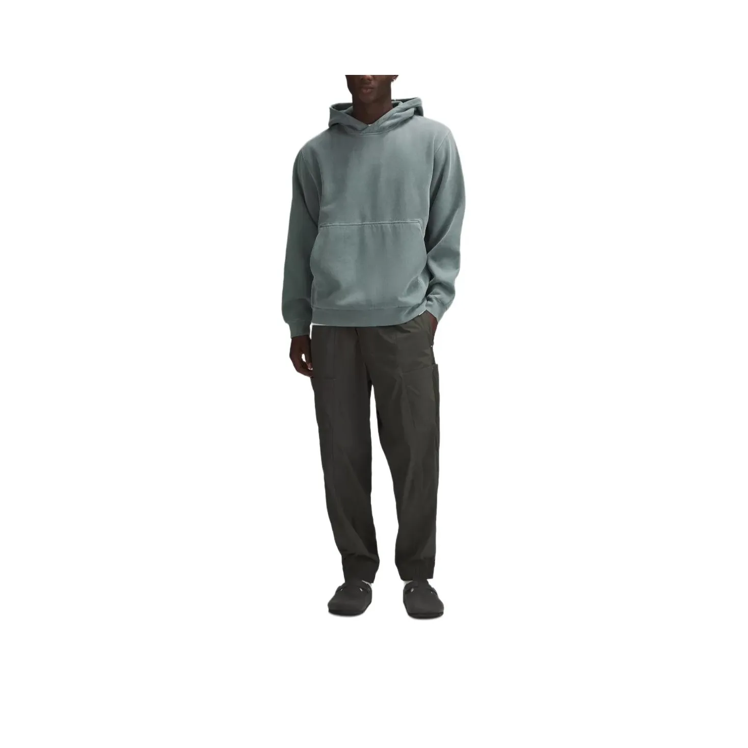 Lululemon Steady State Pullover Hoodie Wash Sweatshirt Men's Off Washed company Pine