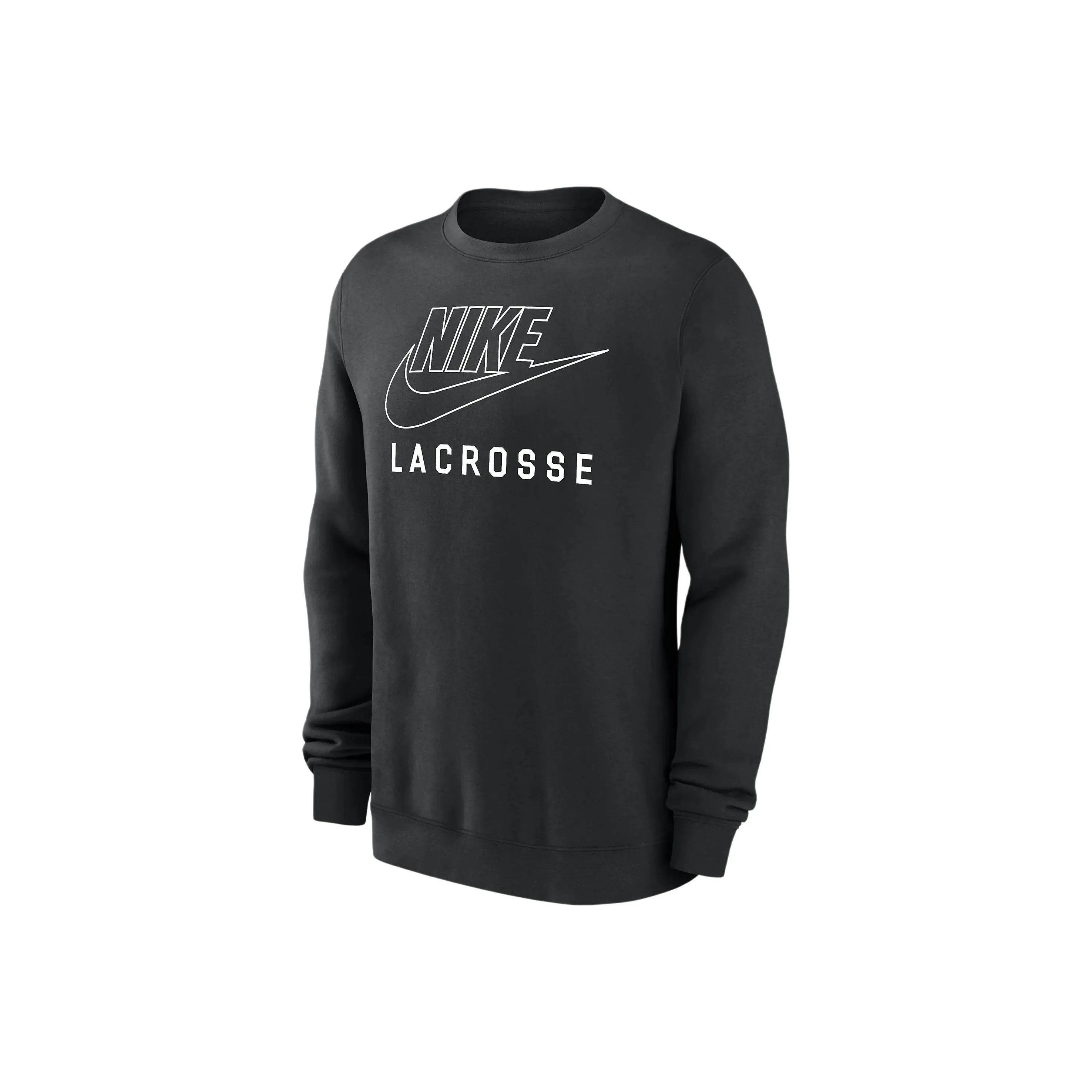 Nike Swoosh Club Fleece Men's Lacrosse Pullover Crew Neck Sweatshirt